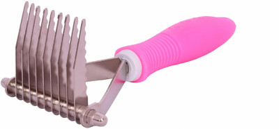 

SRI High Quality Undercoat Rake - Long Blades With Safety Edges - Cutting And Removing Matted, Tangled, Or Knotted Hair Rakes for Dog