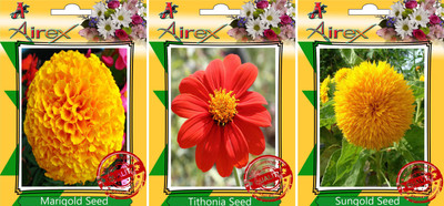 

Airex Marigold, Tithonia, and Sungold Seed(20 per packet)