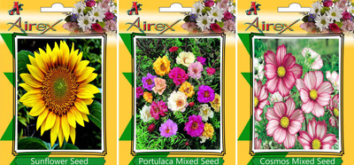 

Airex Sunflower, Portulaca Mixed, and Cosmos Mixed Seed(20 per packet)