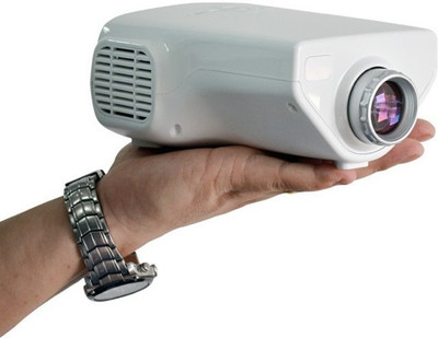 

VibeX ® 16W Compact Multimedia Digital Video 50 lm LED Corded Portable Projector(White)