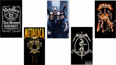 

Original Quotes Decorative Metallica Band Poster (Pack of 5) Paper Print(26 inch X 14 inch, Rolled)