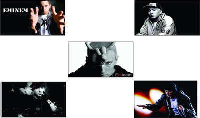 

Original Quotes Decorative EMINEM Poster (Pack of 5) Paper Print(26 inch X 14 inch, Rolled)