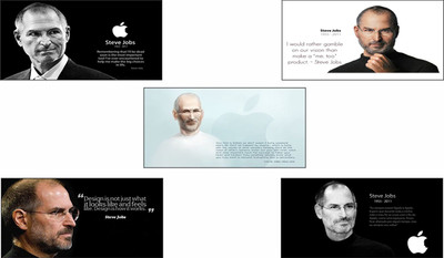 

Original Quotes Decorative Steve Jobs Posters ( Pack of 5) Paper Print(26 inch X 14 inch, Rolled)