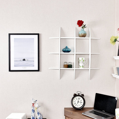 

BM Wood Furniture Globe Shape Wooden Wall Shelf(Number of Shelves - 12, White)