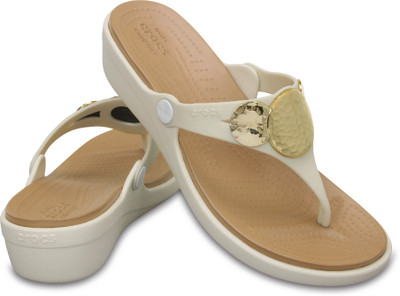 Crocs Women Off white Wedges