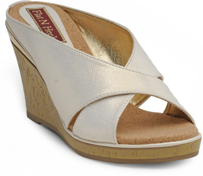 

Flat n Heels Women White Wedges