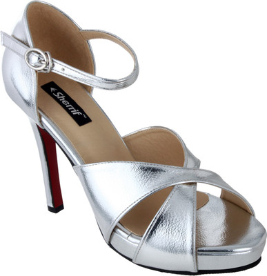 

Sherrif Shoes Women SILVER Heels