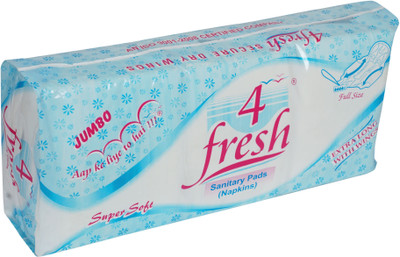 

4 Fresh Ultra With WIngs Sanitary Pad(Pack of 24)