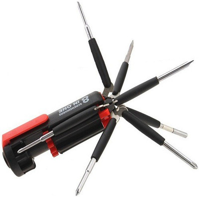 

Edwin Clark Standard Screwdriver Set, Black;red