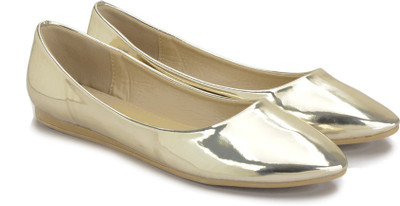 

Addons Addons Gold Colored Ballerinas Bellies For Women(Gold