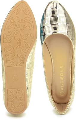 Addons Addons Grey Colored Ballerinas Bellies