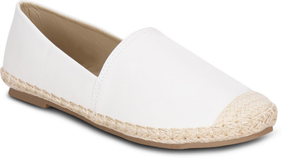

Get Glamr Scallop Espadrilles Canvas Shoes For Women(White