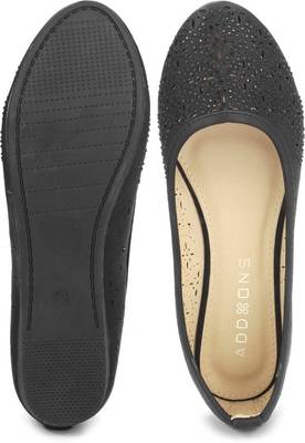 Addons Addons Grey Colored Ballerinas Bellies