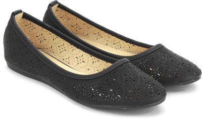 

Addons Addons Black Colored Ballerinas Bellies For Women(Black