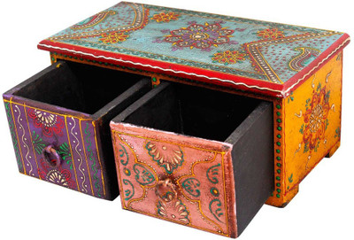 

Halowishes 2 Compartments Wood Drawer Set(Multicolor)