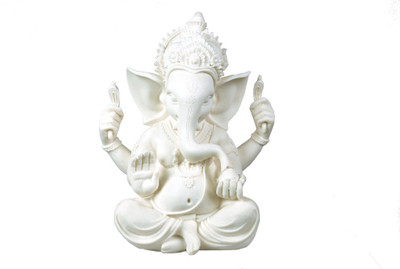 

G & J Creative Minds Decorative Showpiece - 21 cm(Microfibre, White)