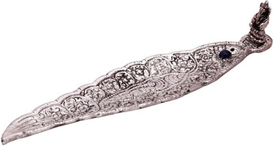 

Gomati Ethnic White Silver Metal Incense Stand Decorative Showpiece - 3 cm(Aluminium, Silver)