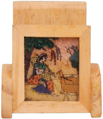 

Halowishes 1 Compartments Wood Mobile Stand(Cream)