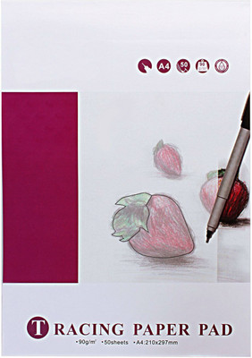 Shrih A4 Size 90 GSM Tracing Paper Sketch Pad Clear, 50 Sheets