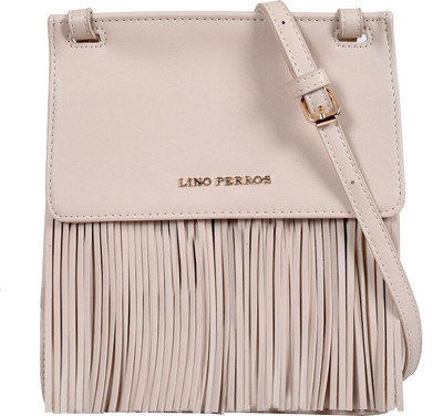 

Lino Perros Women Casual Beige Leatherette Sling Bag