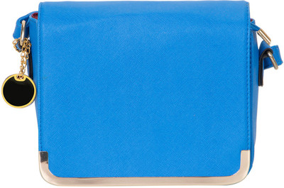 

Enux Girls Casual Blue Leatherette Sling Bag