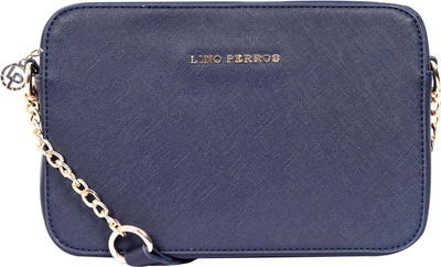

Lino Perros Women Casual Blue Leatherette Sling Bag