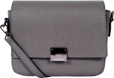 

Lino Perros Women Casual Grey Leatherette Sling Bag