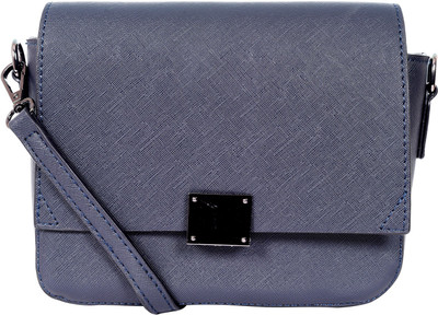 

Lino Perros Women Casual Blue Leatherette Sling Bag