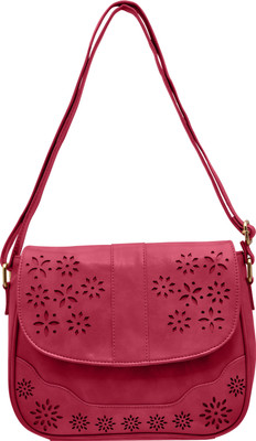 tap fashion Women Casual Pink PU Sling Bag