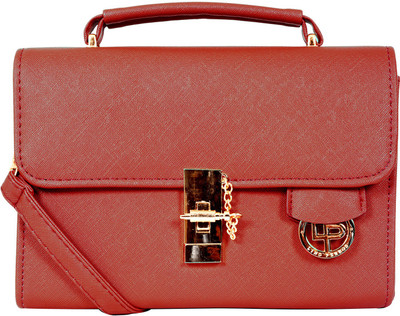 

Lino Perros Women Casual Red Leatherette Sling Bag
