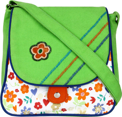 

Anekaant Girls Casual Multicolor Canvas Sling Bag