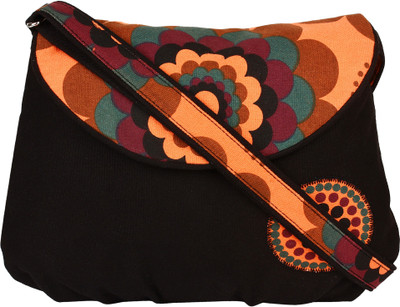 

Anekaant Girls Casual Multicolor Canvas Sling Bag