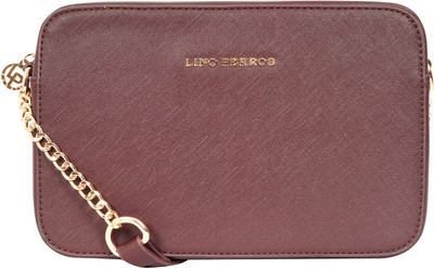 

Lino Perros Women Casual Brown Leatherette Sling Bag