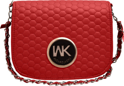 

tap fashion Women Evening/Party Red PU Sling Bag