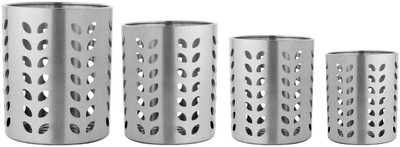 

Jubilant Lifestyle Set Of 4 Steel Utensil Holder Stand Spoon Rack
