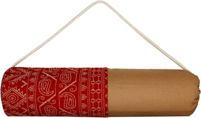 Anekaant Yog Yoga Mat Bag(Multicolor, Drawstring Bag), Beige;red