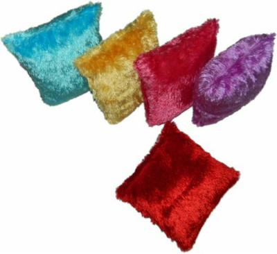 

Ansh Soft Square fur cushions - Set of 5 - 12 cm(Assorted)
