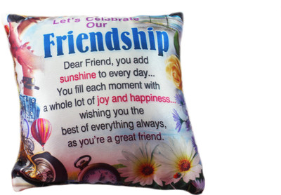 

Shopperfly 00001 Cushion (friendship) - 8 inch(White)