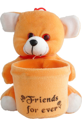 

Aarushi Teddy Friend Forever Stuffed Toy Pen Holder - 16 cm(Multicolor)