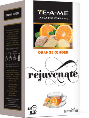 

TE-A-ME Orange Ginger Infusion Orange Infusion Tea(25 Sachets, Box)