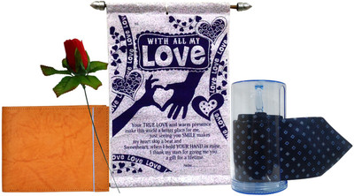 

Natali Traders Greeting Card, Artificial Flower Gift Set