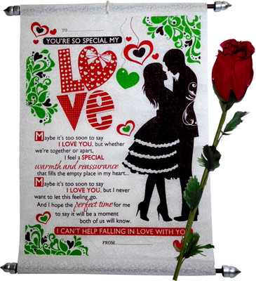 

Siddhi Gifts Artificial Flower, Greeting Card Gift Set