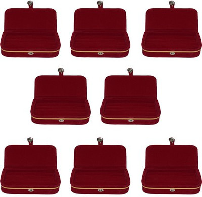 

Aadhya Maroon Ring Folder Pack of 8 Multipurpose Vanity Box(Maroon)