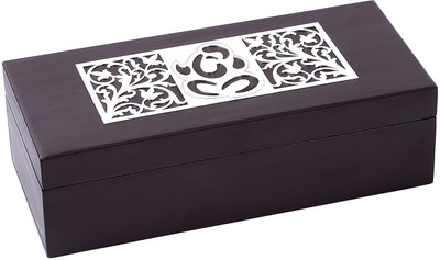 

Treta SLAES1622.1 Jewellery box, Vanity Case, Multi Purpose Box, Chocolate Box, Table Decore Box Vanity Box(Silver)