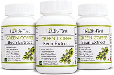 Health first Green coffee bean Extract, 50 % GCA Weight Loss Supplement, 800 mg, 180 capsules(800 mg)