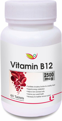 

Biotrex Nutraceuticals Vitamin B12 - 2500mcg(60 No)