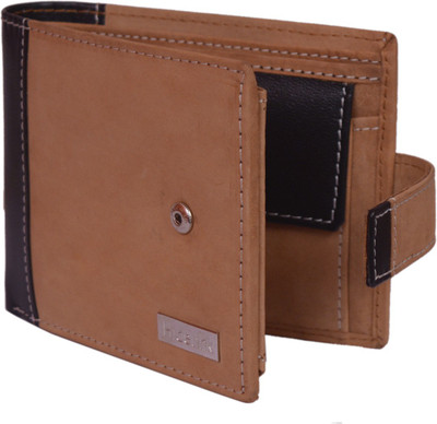 

Hidelink Men Brown, Black Genuine Leather Wallet(9 Card Slots)