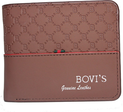 

Bovis Men Brown Genuine Leather Wallet(11 Card Slots), Dark brown