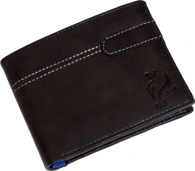 

White Bear Men Black Artificial Leather Wallet(5 Card Slots)