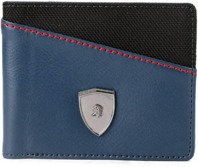 

SA Enterprises Men Blue Artificial Leather Wallet(6 Card Slots)